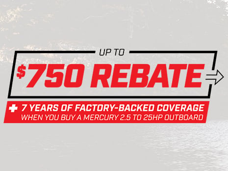 $750 Rebate + 7 Years of Factory-Backed Coverage