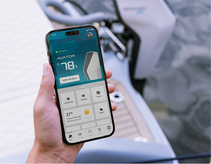 Mercury Marine mobile app for Avator motors