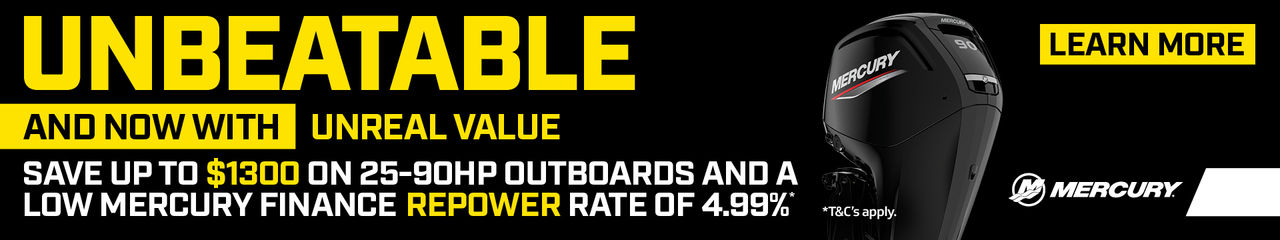 Mercury Marine Unbeatable Promo Banner