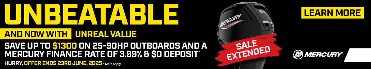 Mercury Marine Unbeatable Promo Banner