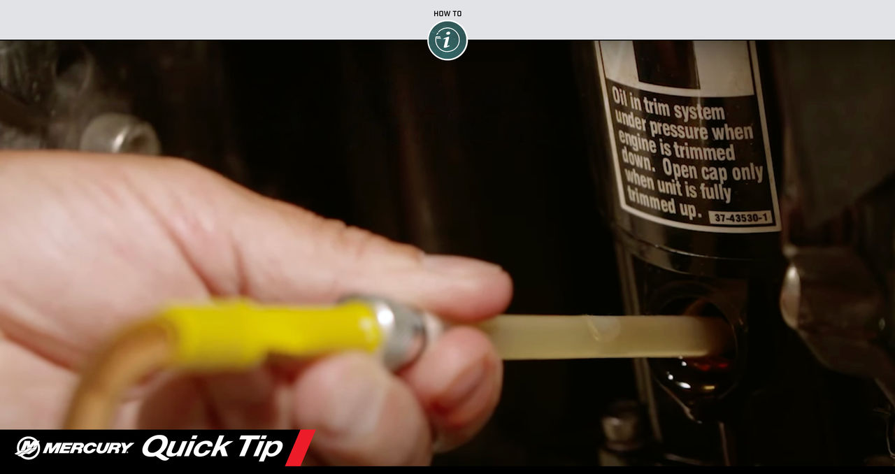 Quick Tip: How to Check Your Outboard Power Trim Fluid