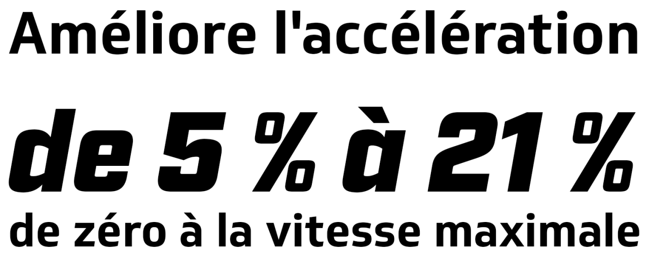 Amélioration de l'accélération
