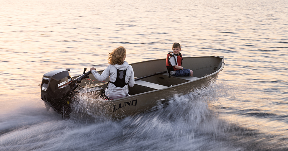 A Jon Boat Powered by a Small Mercury Outboard Defines Versatility