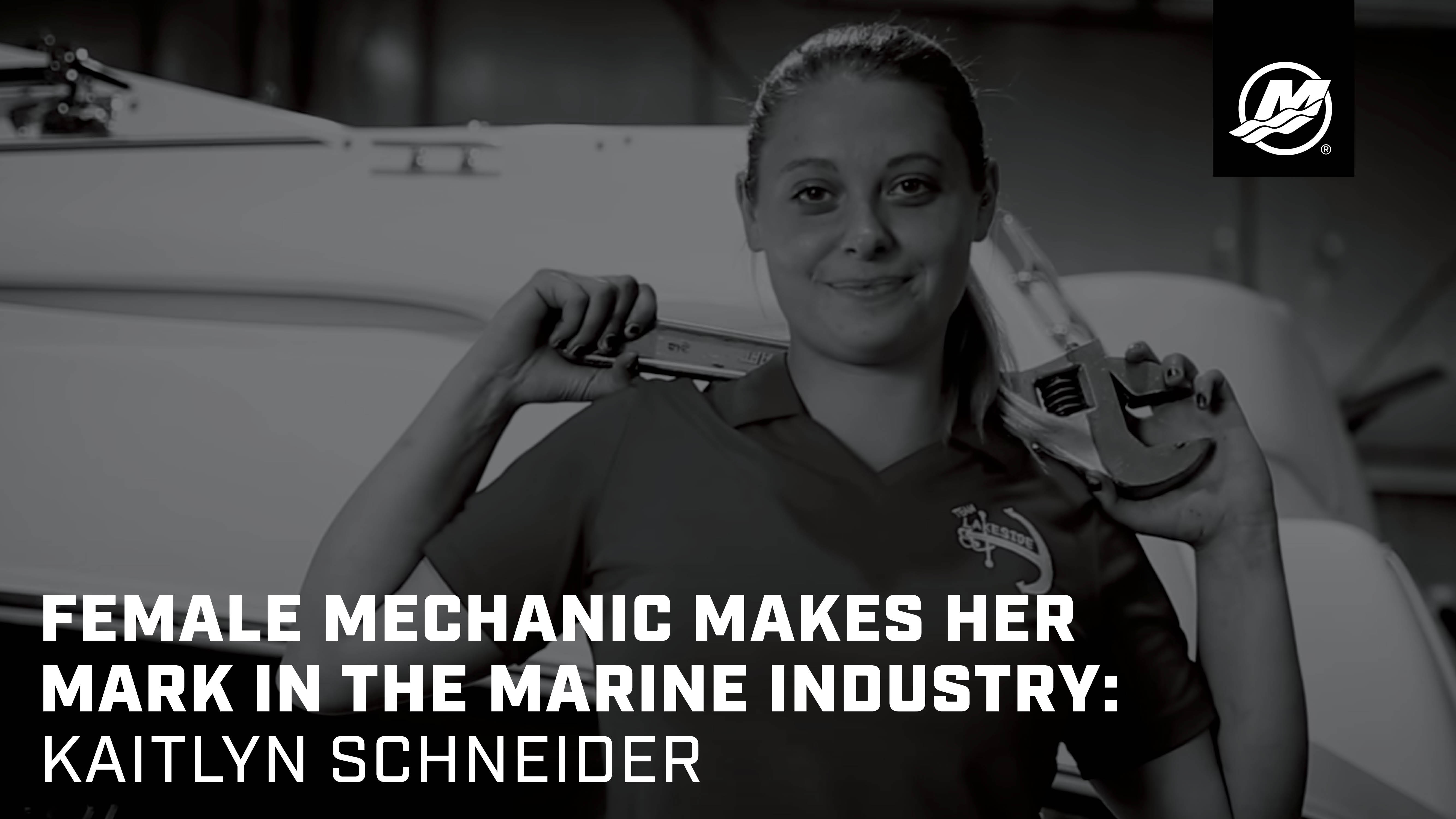 Female Mechanic Makes Her Mark in the Marine Industry