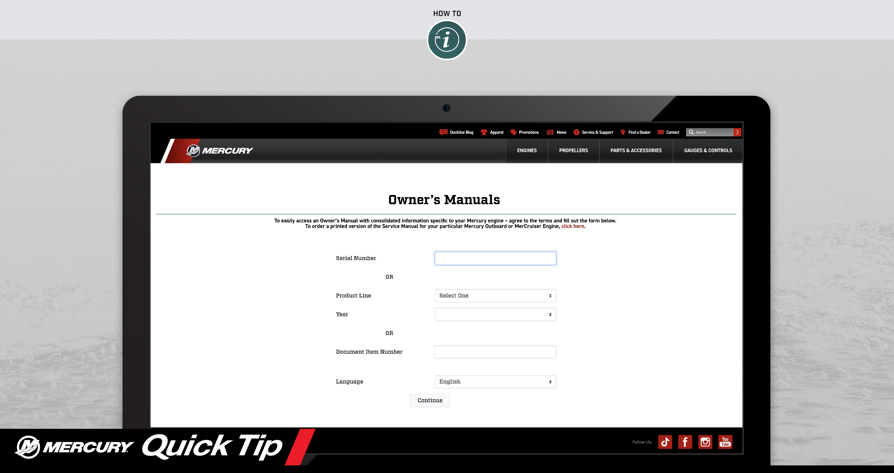 Quick Tip: How to Get a Digital Copy of Your Mercury Owner’s Manual
