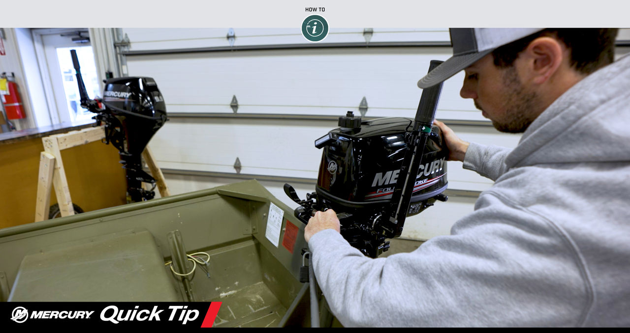 Quick Tip: Installing and Removing a Portable Outboard