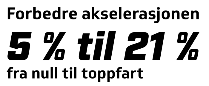 Forbedret akselerasjon