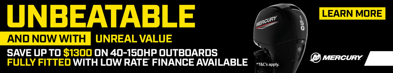 Mercury Marine Unbeatable Promo Banner