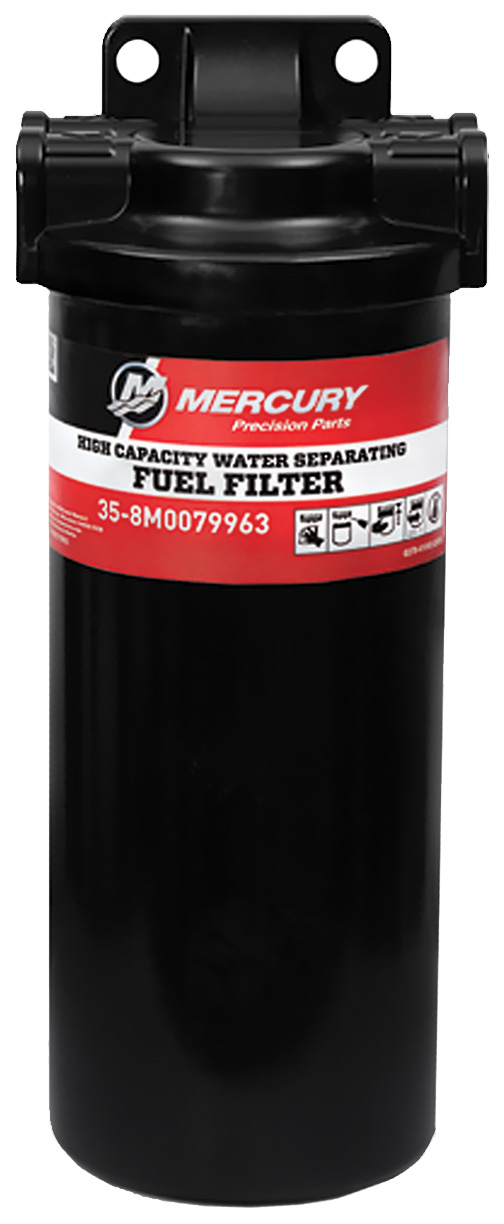 Mercury water separating fuel filters