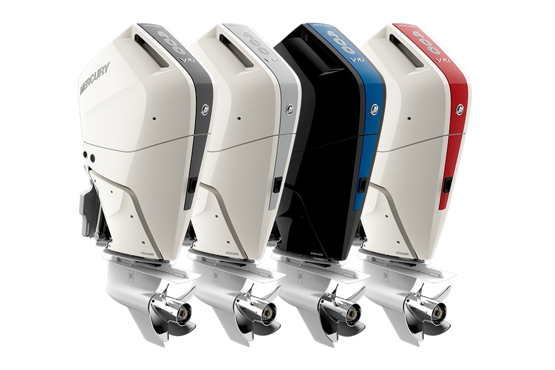 Colour accent panels for Mercury Marine engines