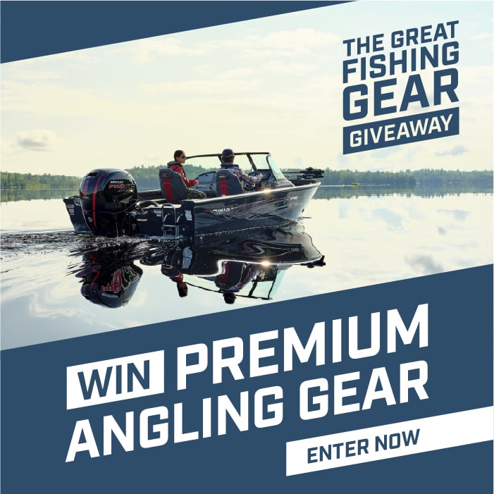 fishing gear giveaway mobile banner