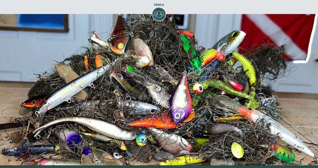 Lost fishing lures find new life thanks to Ed the Diver