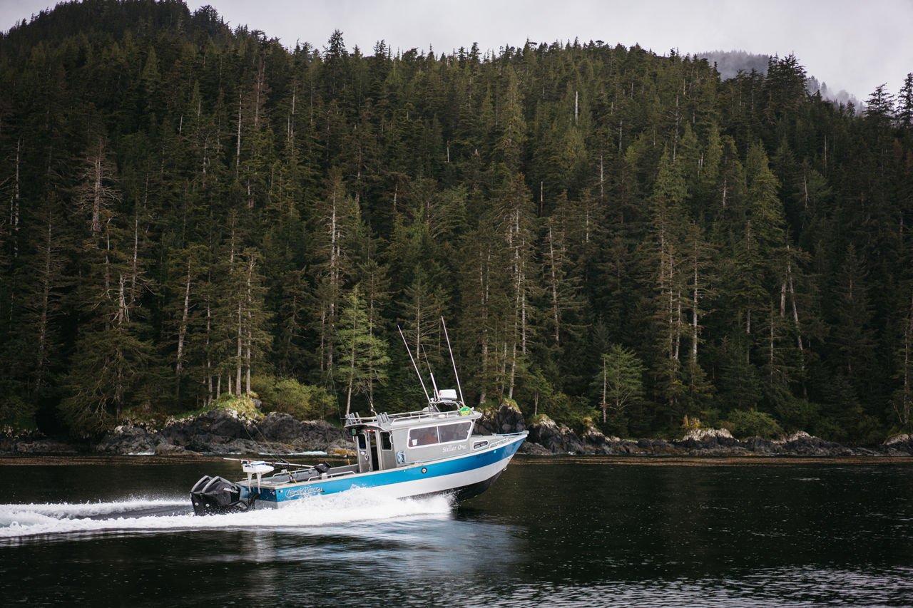 Alaska fishing boat with Mercury engines