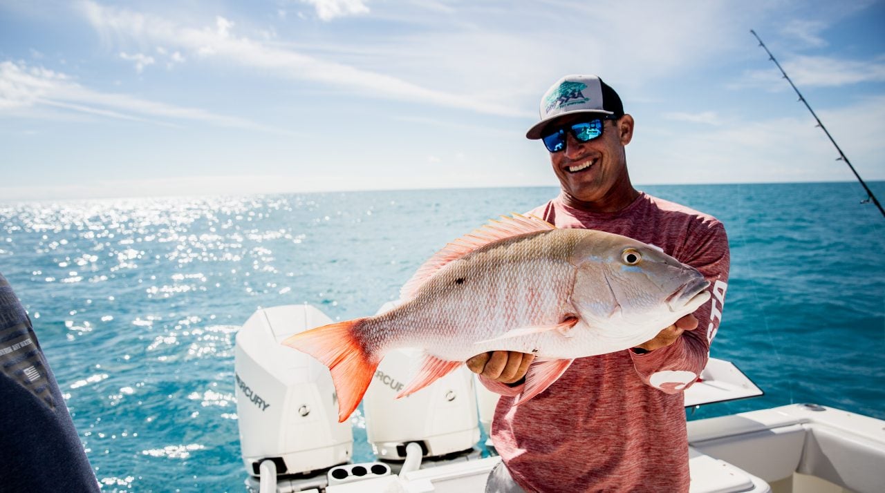 Rush with fish