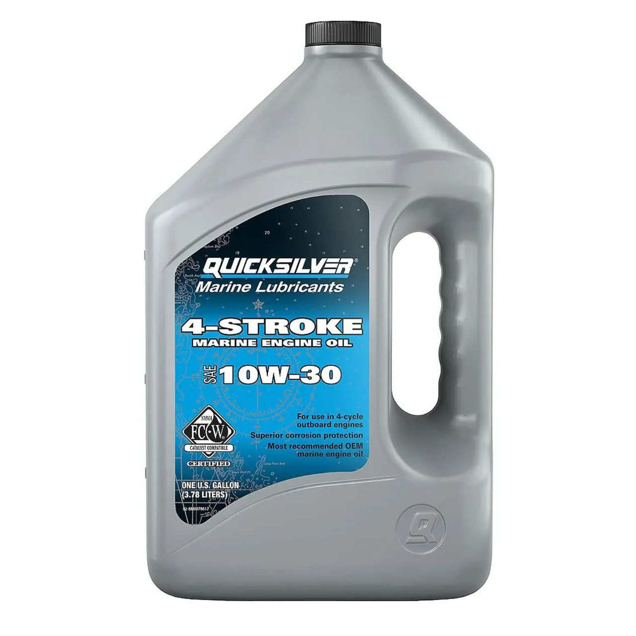 Quicksilver 10W-30 4-Stroke Marine Engine Oil, 1 Gallon